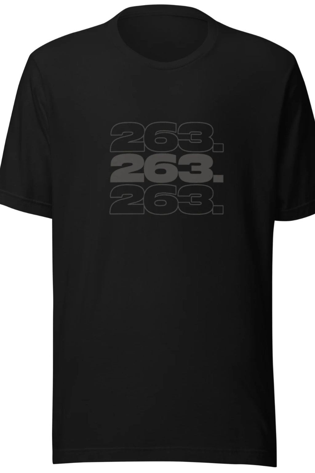 263 Black Unisex t-shirt