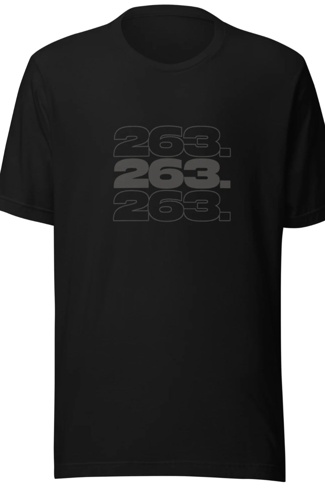 263 Black Unisex t-shirt