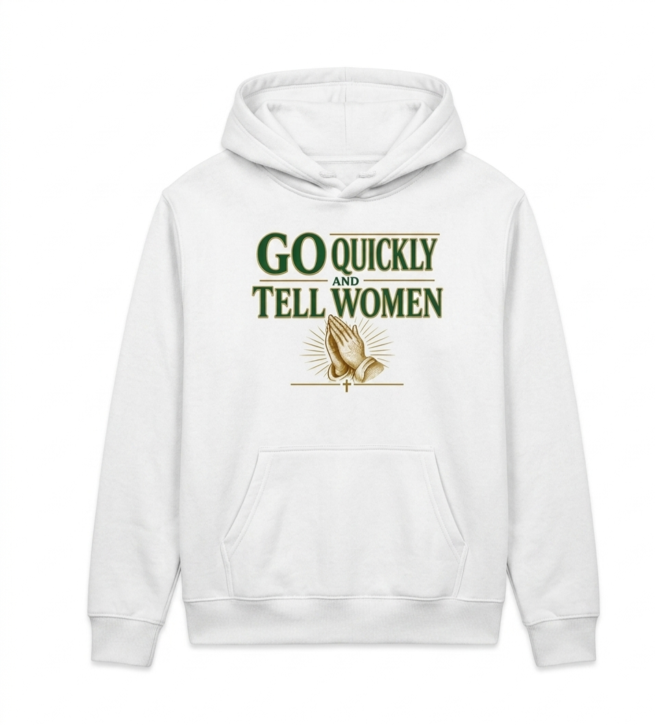 Ladies call to action white hoody